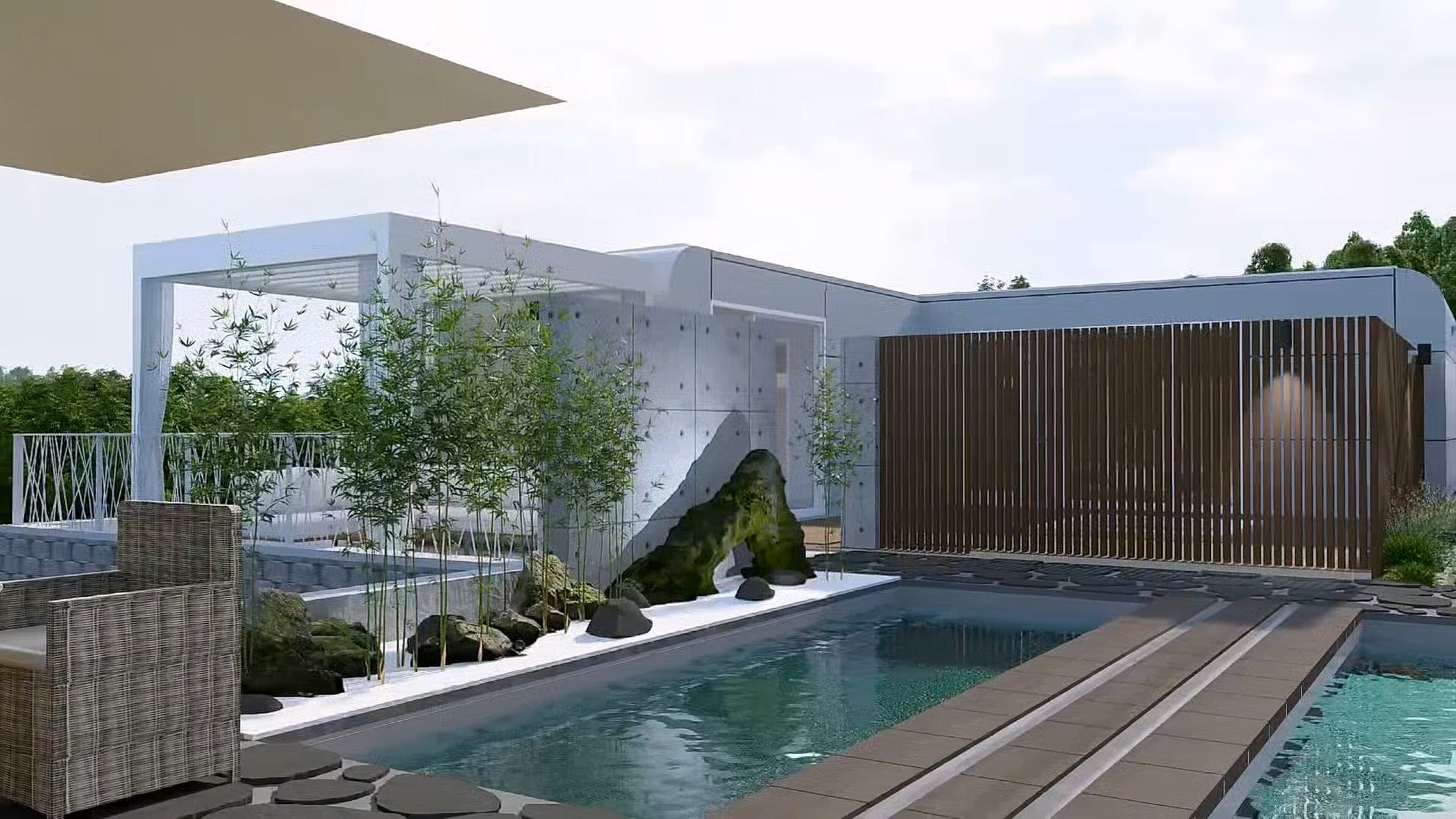 Seasonal outdoor pool