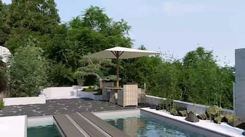Seasonal outdoor pool