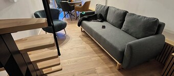 A unique, renovated apartment in a former sheep barn in the Haute-Alpes region
