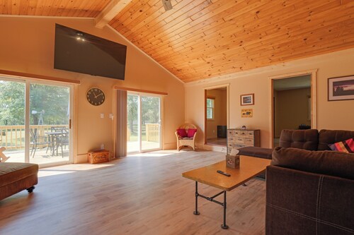 Lake Access & Private Dock: Brand New Minong Home