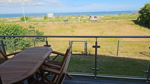 Front Row-18551 Glowe, Rügen, with a view of the Baltic Sea and Cape Arkona, new construction with Fireplace