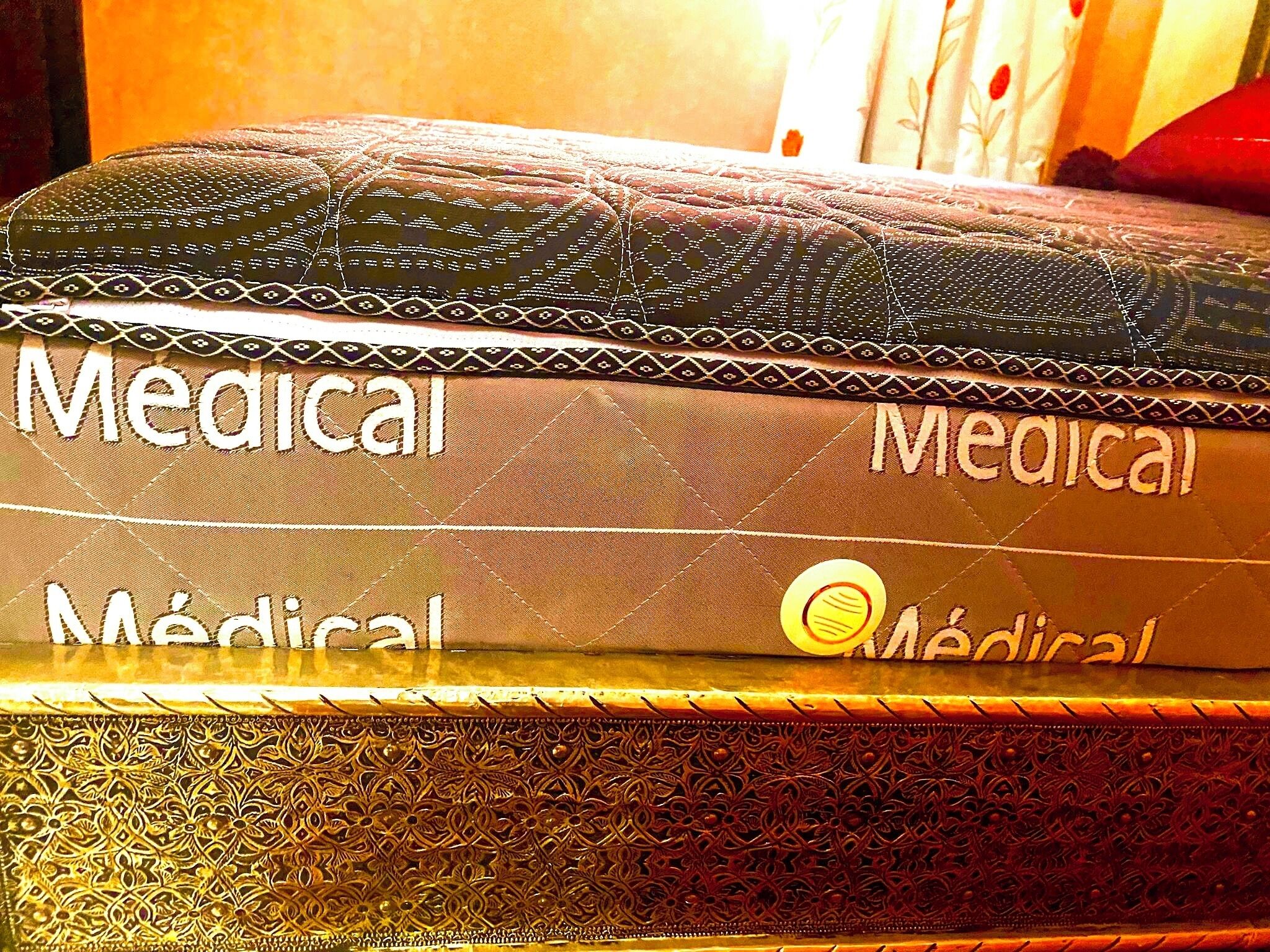 A stack of books titled 'Medical' with a decorative cover.