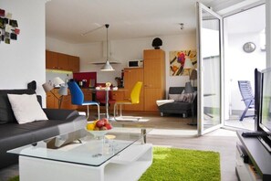 Living area - "Penthouse view" in the center (Willingen Upland)