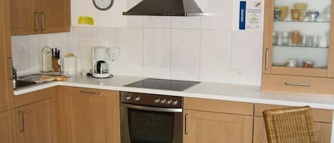 Fridge, oven, stovetop, dishwasher