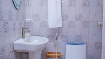 Towels, soap, toilet paper