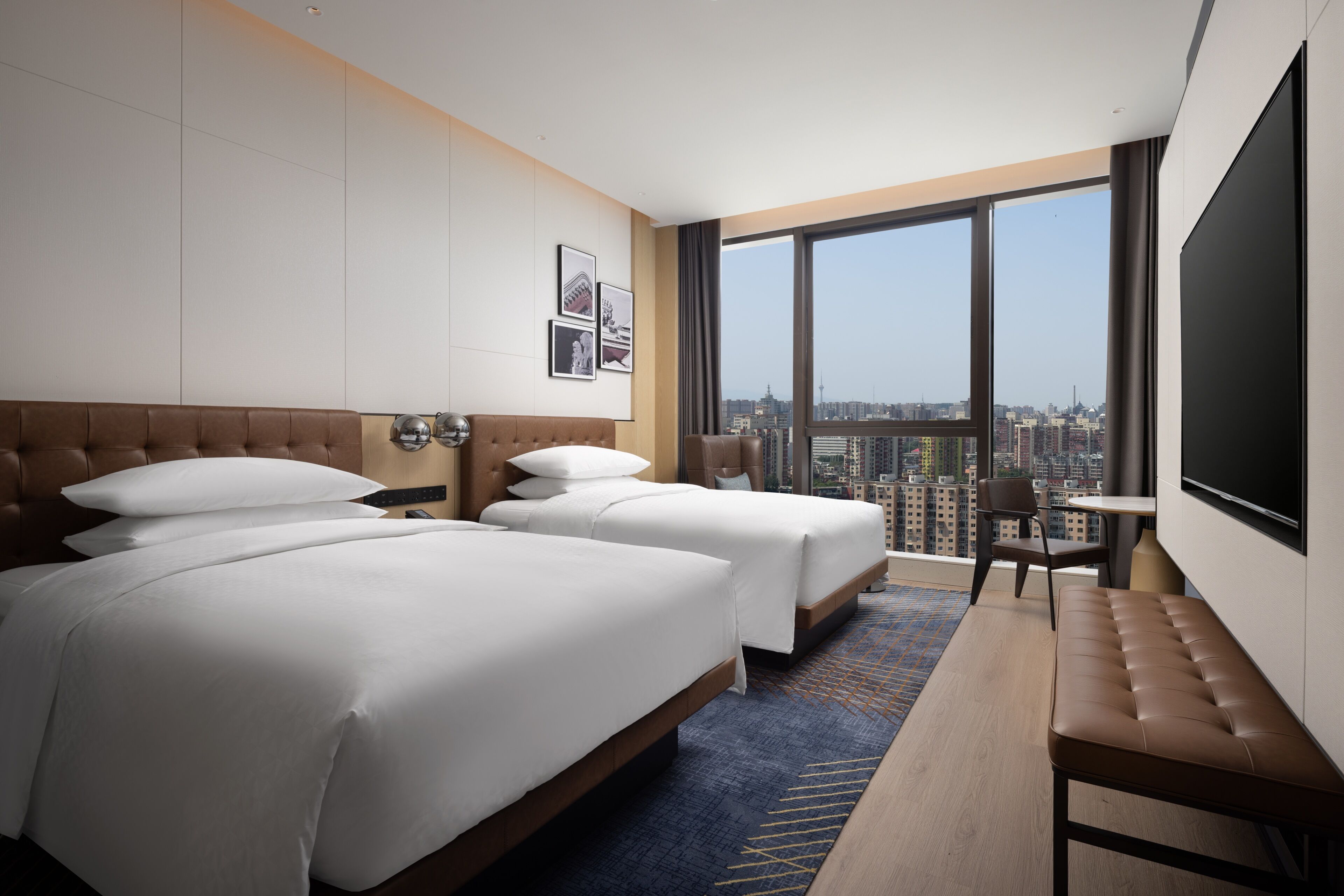 Premier Room, 2 Double Beds, City View