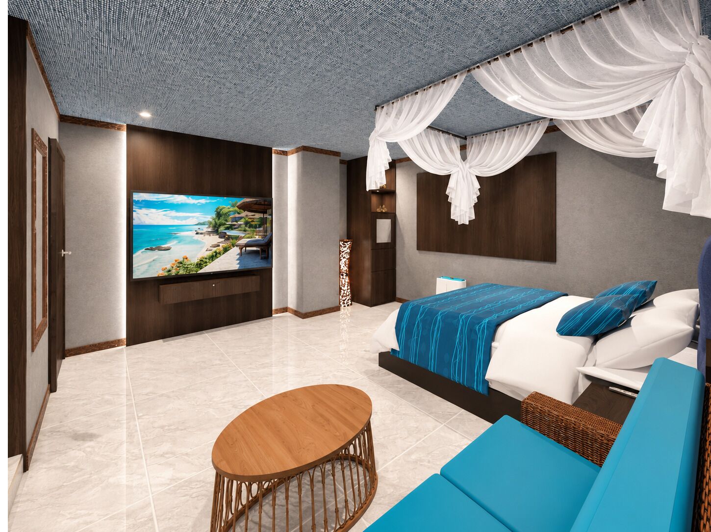 Luxury Double Room, Smoking | WiFi (free), bed sheets