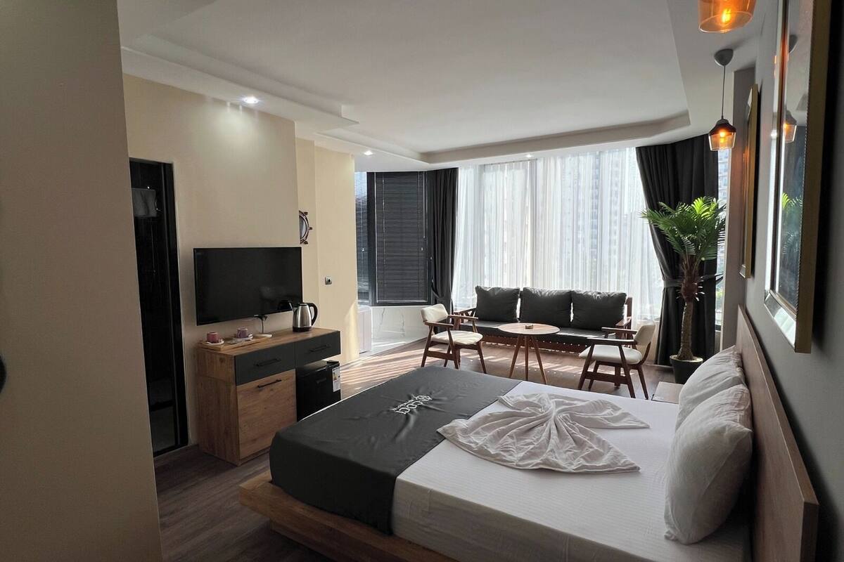 Chambre Double Luxe, balcon | Espace de travail pour ordinateur portable, Wi-Fi gratuit