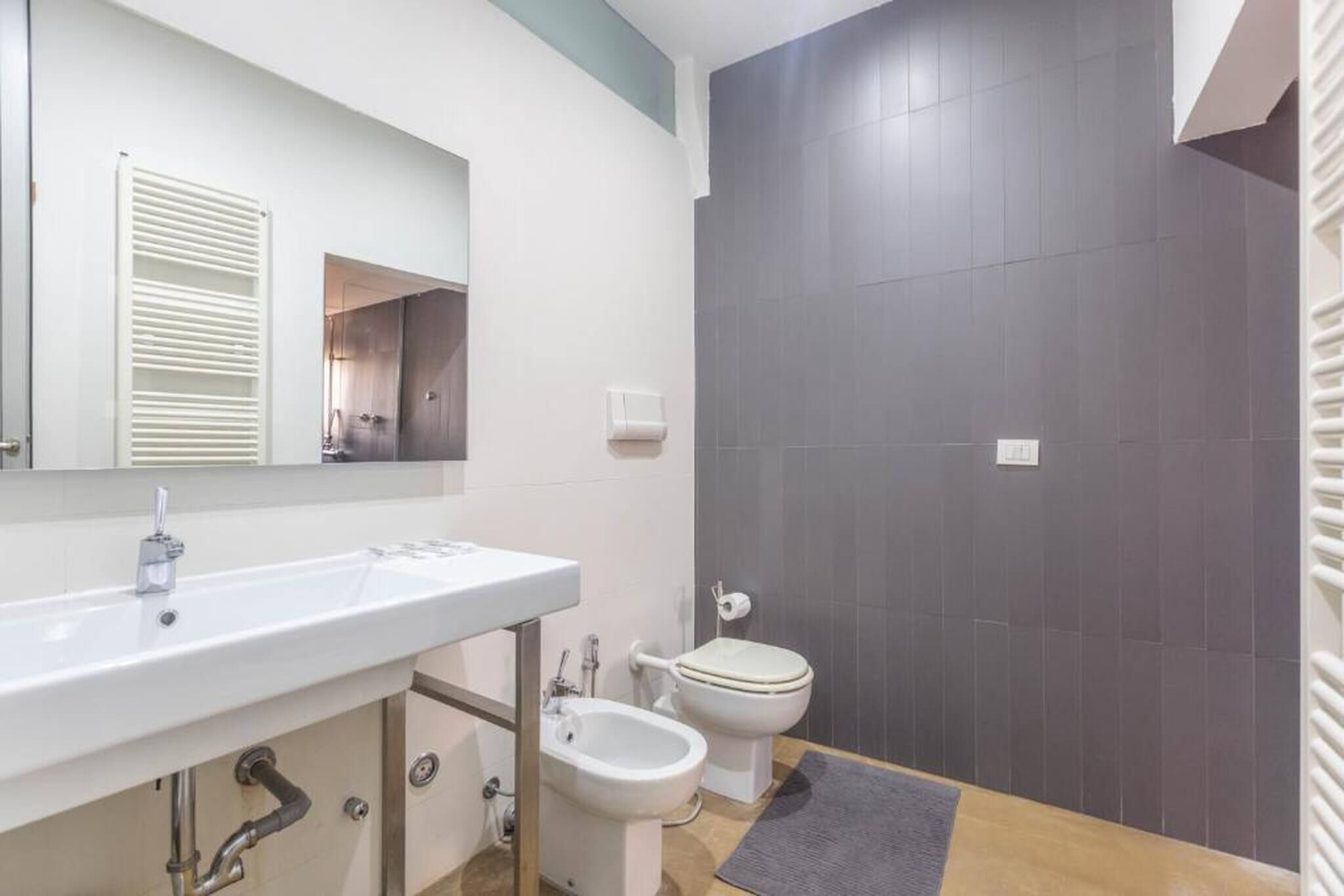 Dusche, Haartrockner, Bidet, Handtücher
