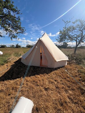 Property grounds - The Spartan- Bell tent set in the stunning Somerset countryside ( unfurnished ) (West Pennard)