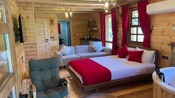 Deluxe-Chalet, Talblick | Verdunkelungsvorhänge, kostenloses WLAN
