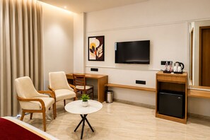Premium Double Room With Balcony  | Laptop workspace, free WiFi - LUXURIA INN BY CHANDAN (Vanthli)