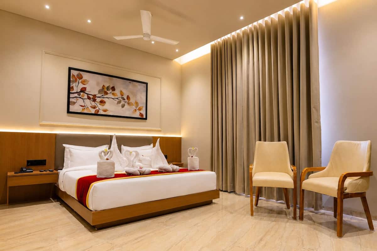Habitación doble Premium, balcón | Wifi gratis y ropa de cama