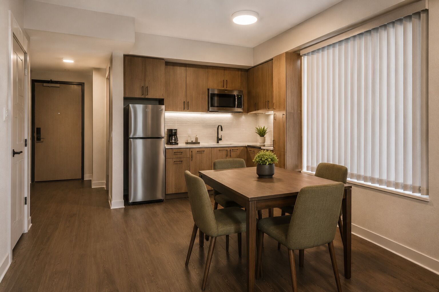 Standard Studio | Private kitchen | Fridge, microwave, oven, stovetop