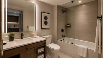 Standard Studio | Bathroom | Free toiletries, hair dryer, towels, soap