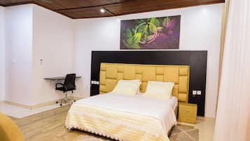 Comfort Suite, Balcony, City View | Desk, laptop workspace, blackout drapes, iron/ironing board