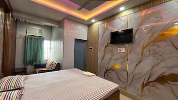 Kamar Keluarga, pemandangan kota | Seprai linen