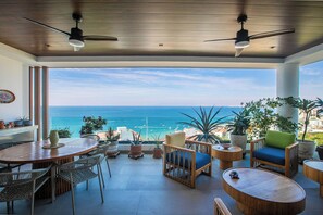 Outdoor dining - Oceanview 2BR | BBQ Terrace & Rooftop Pool (Puerto Vallarta)