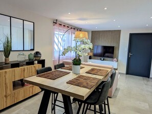 Dining - Family Retreat with Terrace and Pool Access (Jeanménil)