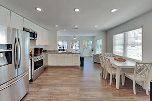 Coffee/tea maker, fridge, microwave, oven - 50 Steps to the Beach | Spacious, Gas Grill, Beach Access (Tybee Island)