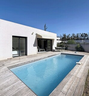 Pool - Villa in Cala Rossa with Private Pool and Beach Within Walking Distance (Lecci)
