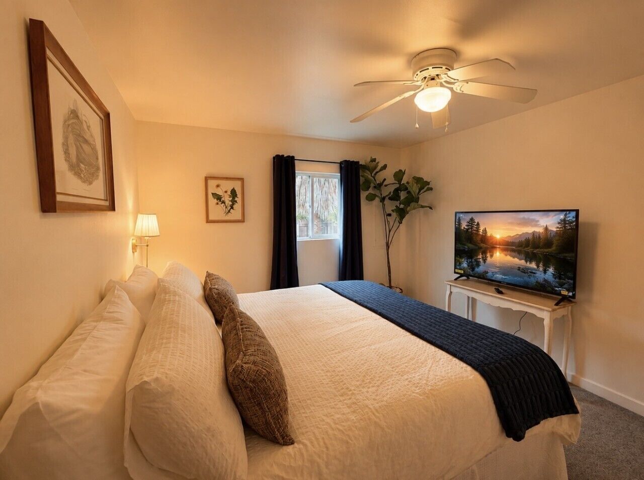3 habitaciones, escritorio, tabla de planchar con plancha y wifi gratis 