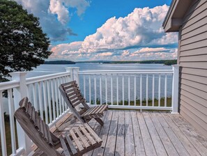 Terrace/patio - Oceanfront Maine Beach Retreat w/ Fire Pit (Hancock)