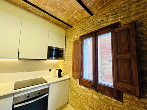 Fridge, microwave - 3 Bedroom Condo (Barcelona)