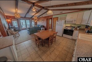 Interior - Saltwater Sunrise: Private 4BR Semi-Oceanfront Home with Amazing Decks! Pets OK! (Rodanthe)