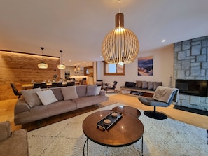 Fireplace - Berghof 2. OG Appartement/Fewo 8-Bettwohnung by Interhome (Saas-Fee)
