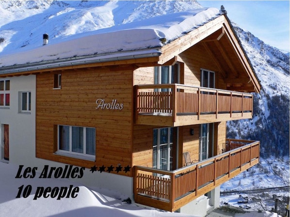 Exterior - Chalet Les Arolles Appartement/Fewo 10-Bettwohnung by Interhome (Saas-Fee)