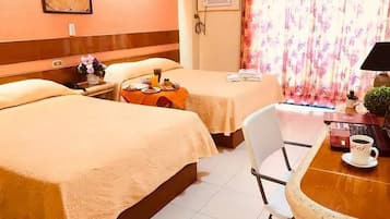 Deluxe Double Room, 2 Queen Beds, Balcony, City View | Free WiFi