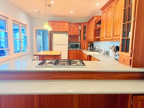 Private kitchen - Historic Coastal Retreat | Pool + Sandy Beach Access (Lawrencetown)