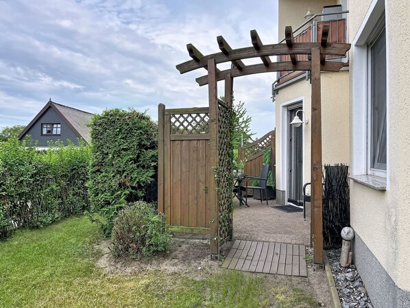 Terrace/patio - Cosy apartment for 4 people with WIFI, TV and terrace (Koserow)