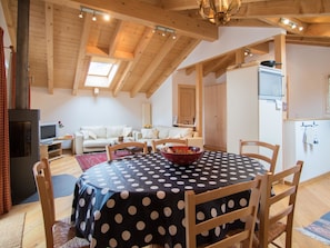 Dining - Chalet Renu Appartement/Fewo 6-Bettwohnung by Interhome (Saas-Fee)