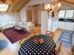 Living area - Chalet Renu Appartement/Fewo 6-Bettwohnung by Interhome (Saas-Fee)