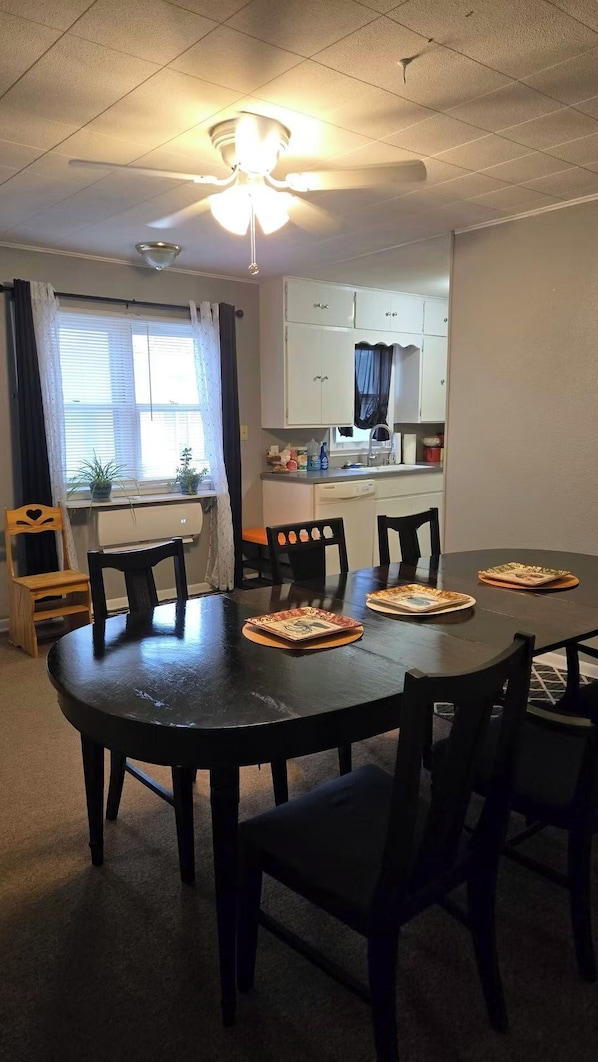 Dining - Charming 4-bedroom house with AC on an 8.5 acre homestead in Oberlin, KS (Oberlin)
