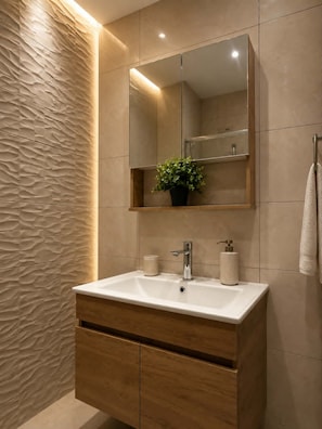 Bathroom - Quiet Pulse: Complex of rental accommodation as a whole area (Thessaloniki)