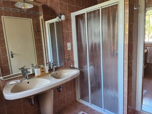 Shower, hair dryer, soap, toilet paper - Country House (Saint-Drézéry)