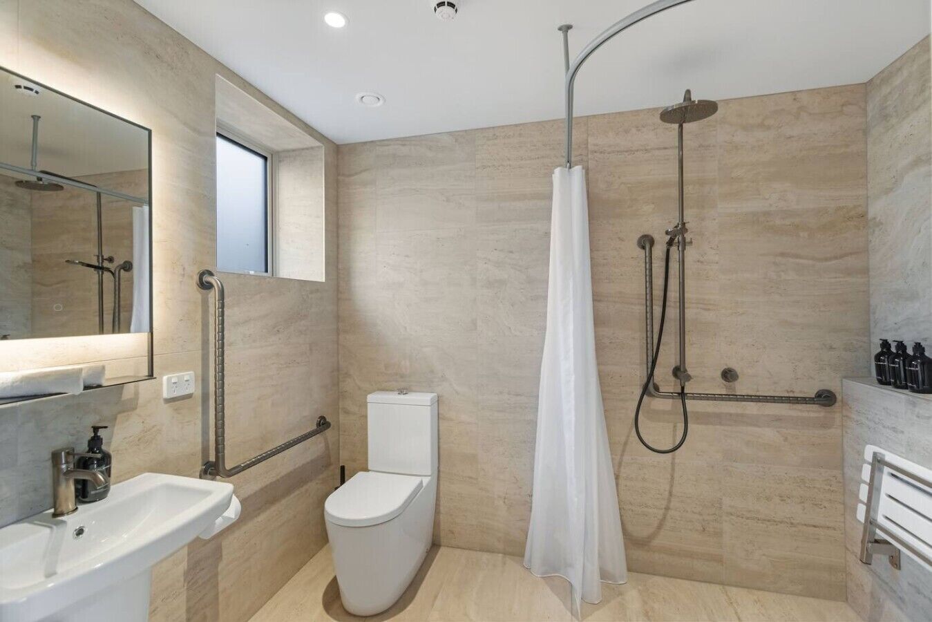 Hair dryer, towels