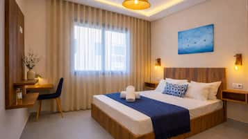 1 Schlafzimmer, Schreibtisch, Bügeleisen/Bügelbrett, Reisekinderbett