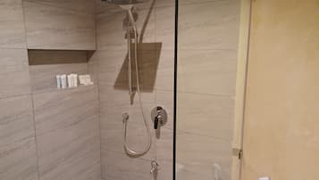 Deluxe Double Room, City View | Bathroom | Free toiletries, slippers, towels, soap