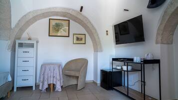 Deluxe-Doppelzimmer, Terrasse | Wohnbereich