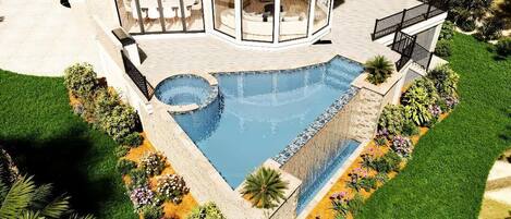 Beheizter Pool