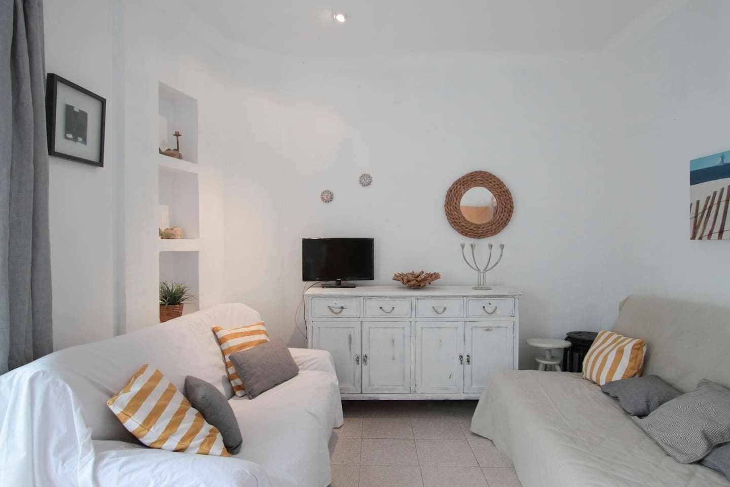 Apartamento, 3 habitaciones, fumadores, balcón | Sala de estar
