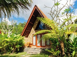 Quarto casal luxo, vista para o jardim | Terraço/pátio