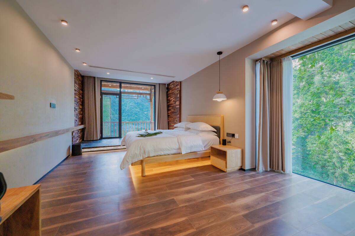 Loft de lujo, aire acondicionado, vista a la montaña | Cortinas blackout, insonorización y wifi gratis