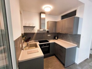 Casa Deluxe, lanai, vista oceano | Cucina privata