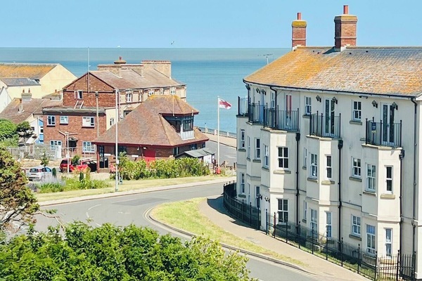 View of the town and coastline
