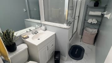 Towels, soap, toilet paper